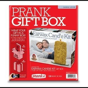 Prank Pack Joke Funny Gift Box EARWAX CANDLE KIT